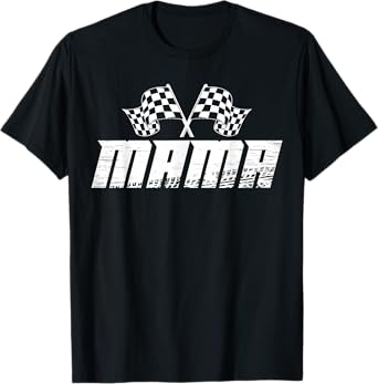 Mama Pit Crew Family Racing Birthday Race Car T-Shirt
