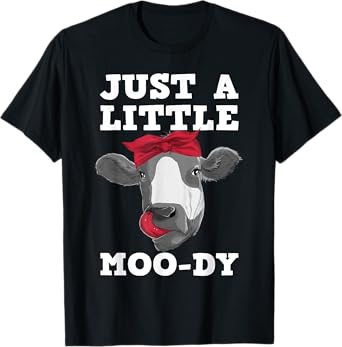 Cute Cow Design For Men Women Dairy Cow Lover Cattle Farming T-Shirt