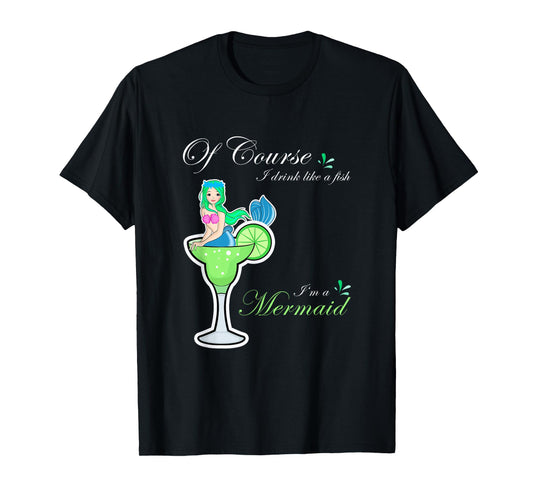 Funny Mermaid Cocktail Drink Fish I'm a Mermaid Women's T-Shirt