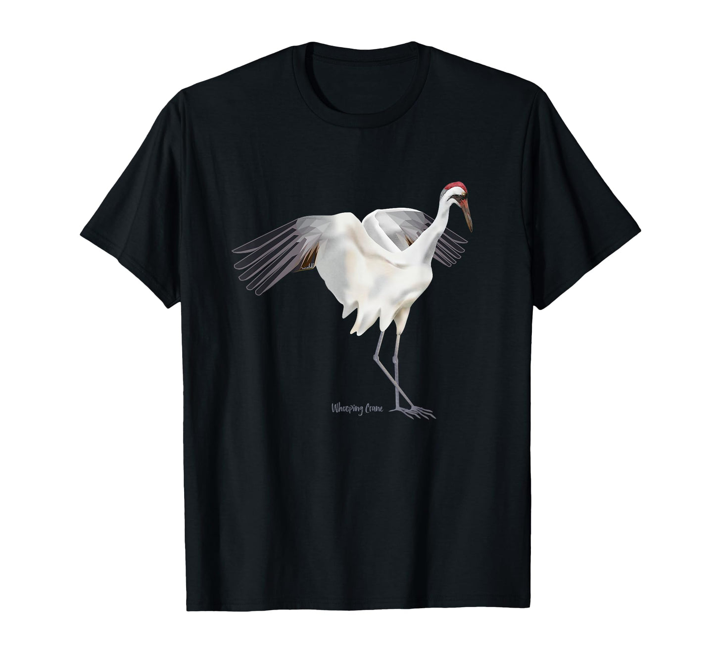 Whooping Crane Graphic Wildlife Bird Watching T-Shirt