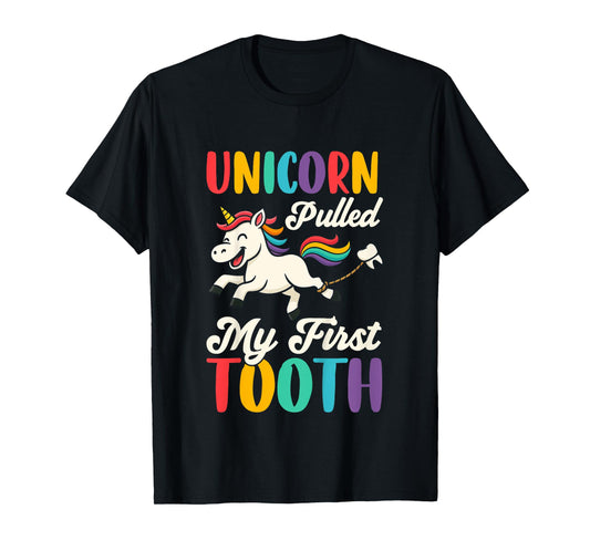 Kids Unicorn Lost my first tooth Funny first tooth loss T-Shirt