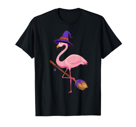 Halloween Flamingo Funny Flamingo Lover Witch Has Halloween T-Shirt