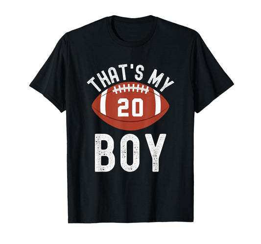 That's My Boy Football Number #20 T-Shirt
