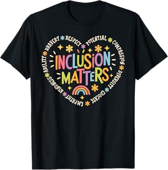 Inclusion Matters Special Education Teacher Autism Awareness T-Shirt