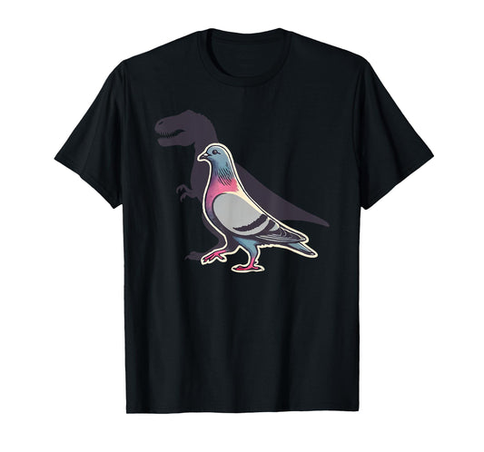 T-Rex Pigeon Racing Dinosaur Bird Animal Lover Funny T-Shirt
