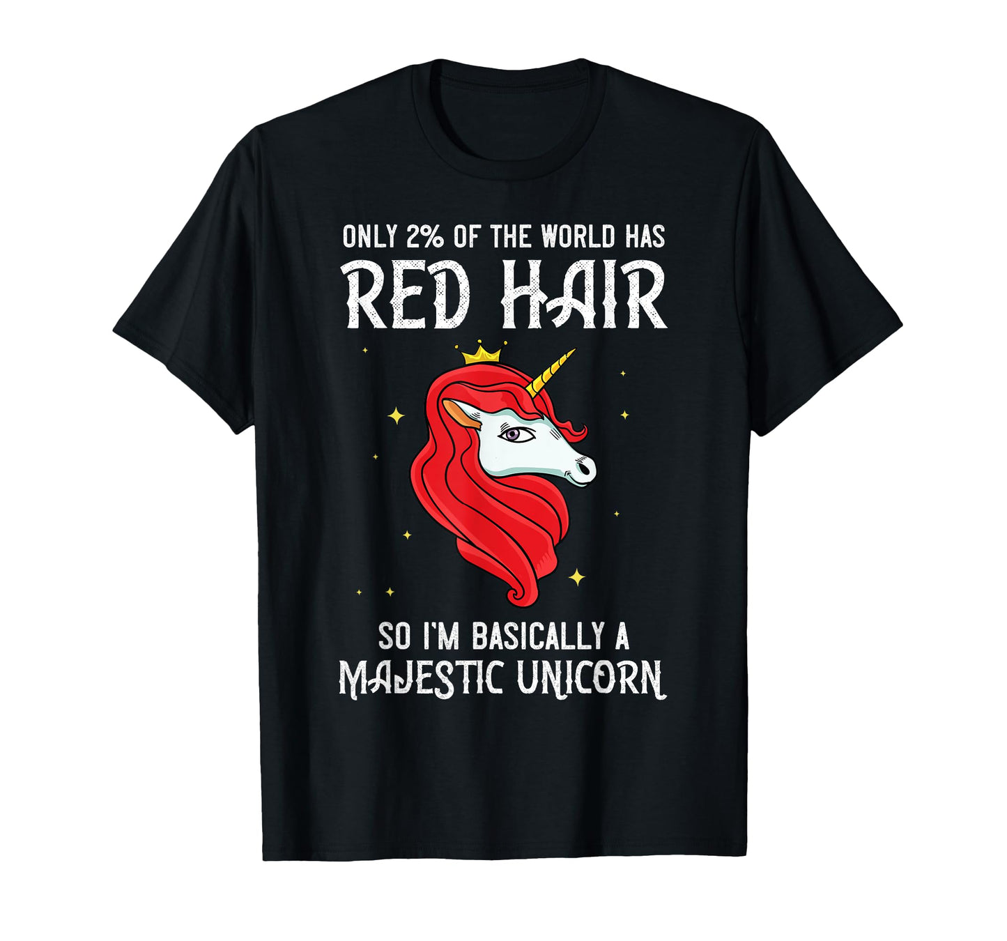Red Hair Unicorn Redhead Funny Red Headed T-Shirt