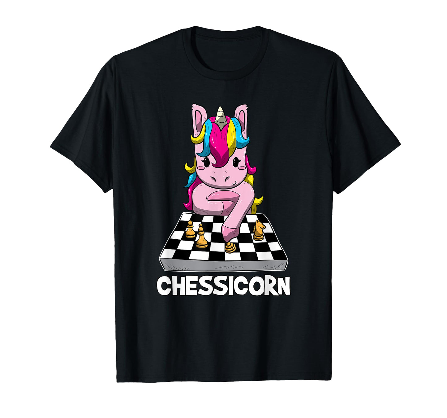 Chessicorn Funny Unicorn Plays Chess Gift T-Shirt