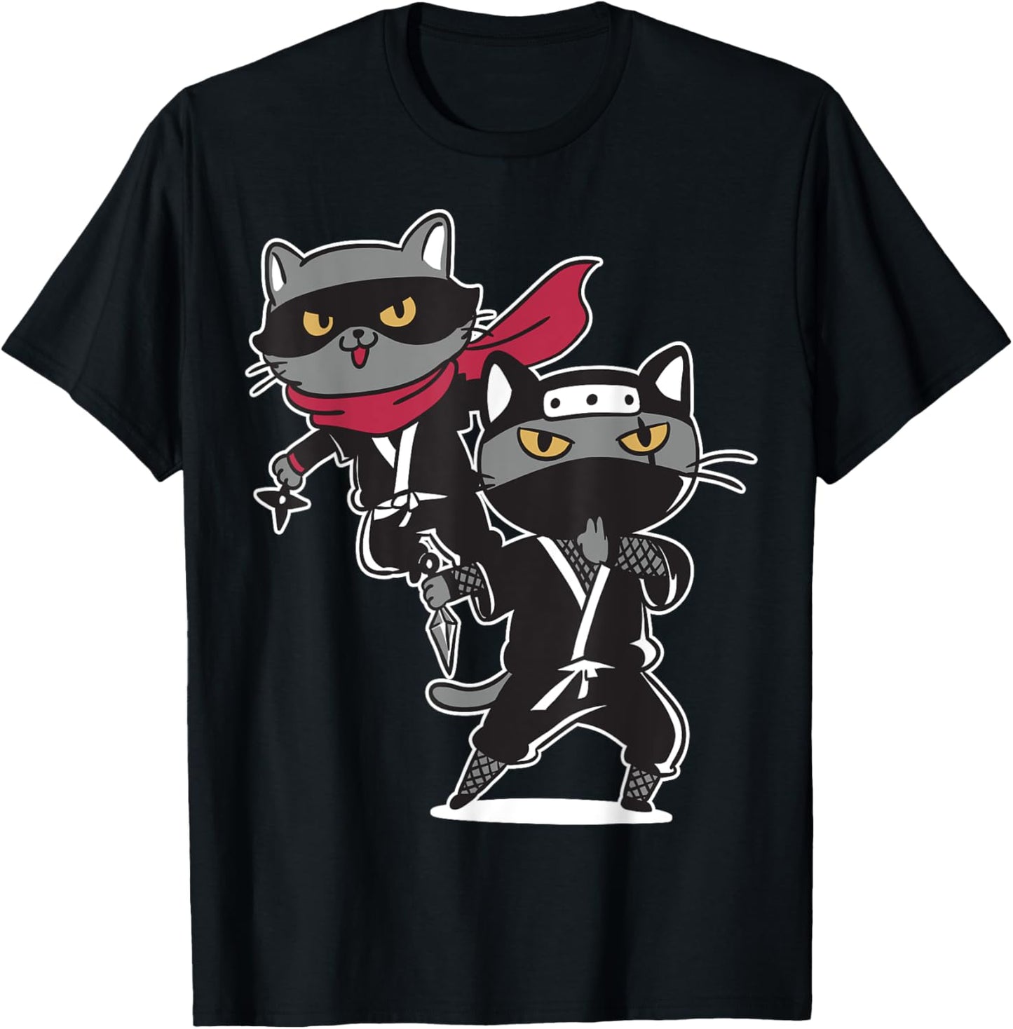 Cat Ninja Shirts for Boys Girls Men Women Kids T-Shirt