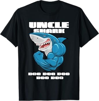 Uncle Shark Doo Doo Mommy Auntie Daddy Baby Tee T-Shirt