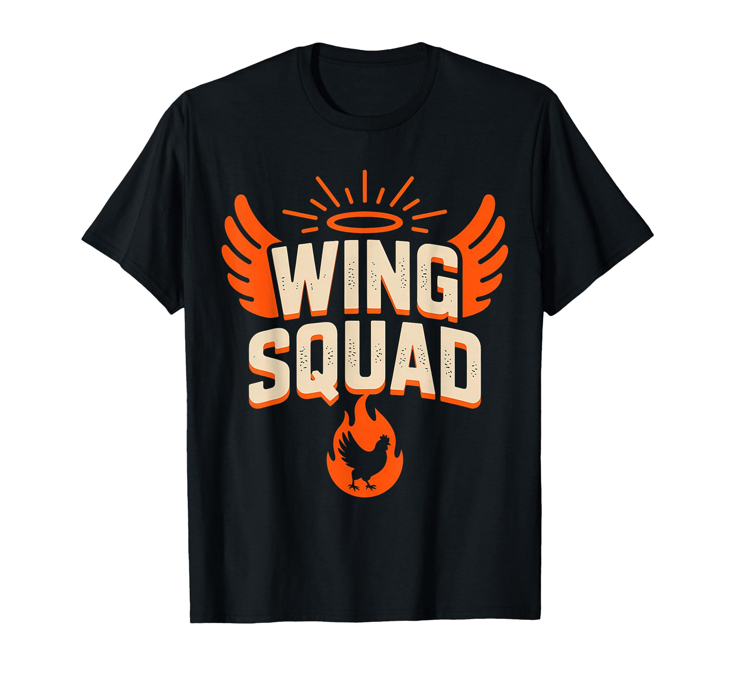 Vintage Wing Squad Chicken BBQ Party Family Humor T-Shirt