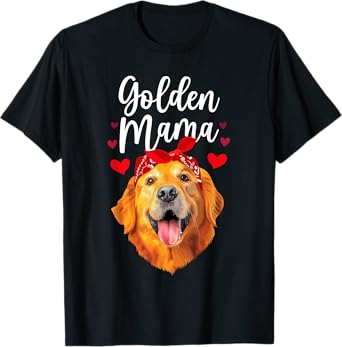 Golden Retriever Design For Mom Women Golden Retriever Lover T-Shirt
