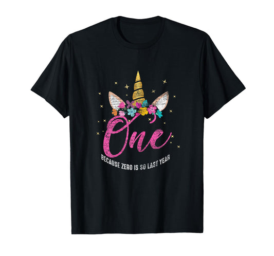 1 Year Old Birthday Girl Gifts Unicorn 1st Birthday T-Shirt