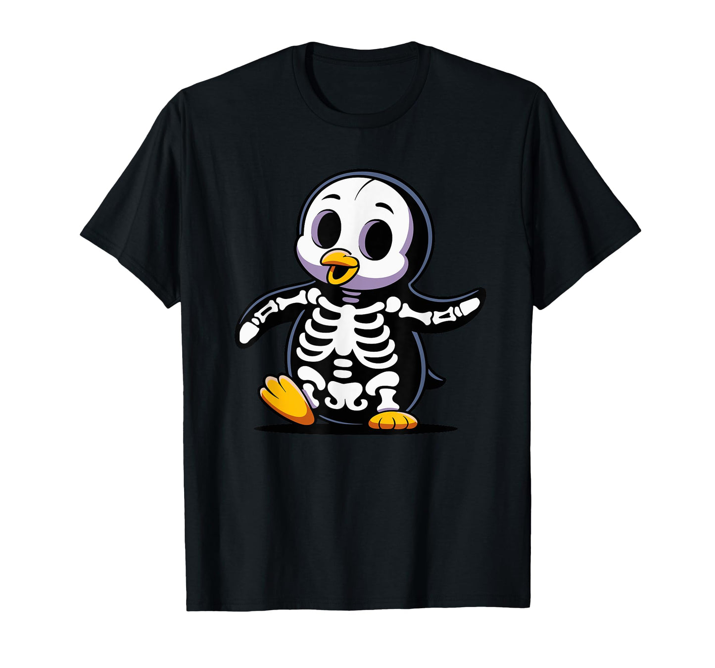 Halloween Penguin Skeleton Spooky Penguins T-Shirt