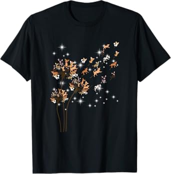 Chihuahua Flower Fly Dandelion Chihuahua Funny Dog Lover T-Shirt