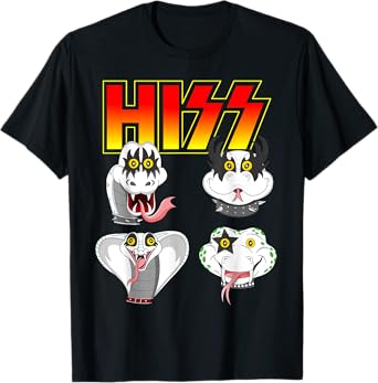 Hiss Funny Snake Lover Rock And Roll Band Gift Idea T-Shirt