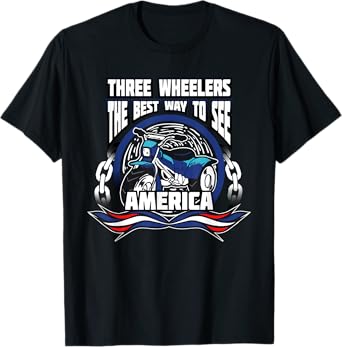 Patriotic Trike Motorcycle Three Wheeler Quote T-Shirt T-Shirt