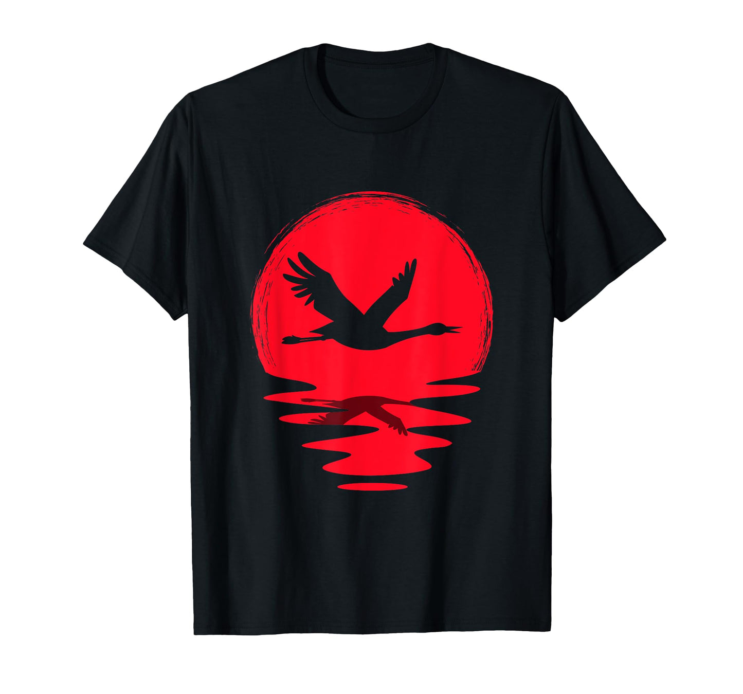 Common Crane Nature Origami Birdie Animal Cute Lover Bird T-Shirt