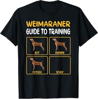 Weimaraner Guide To Training Dog Obedience T-Shirt