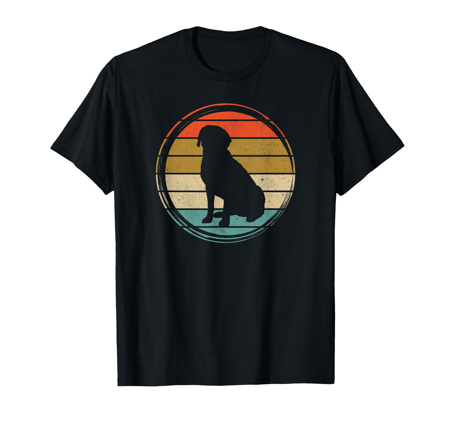 Black Yellow Chocolate Lab Vintage Labrador Men Women Kids T-Shirt
