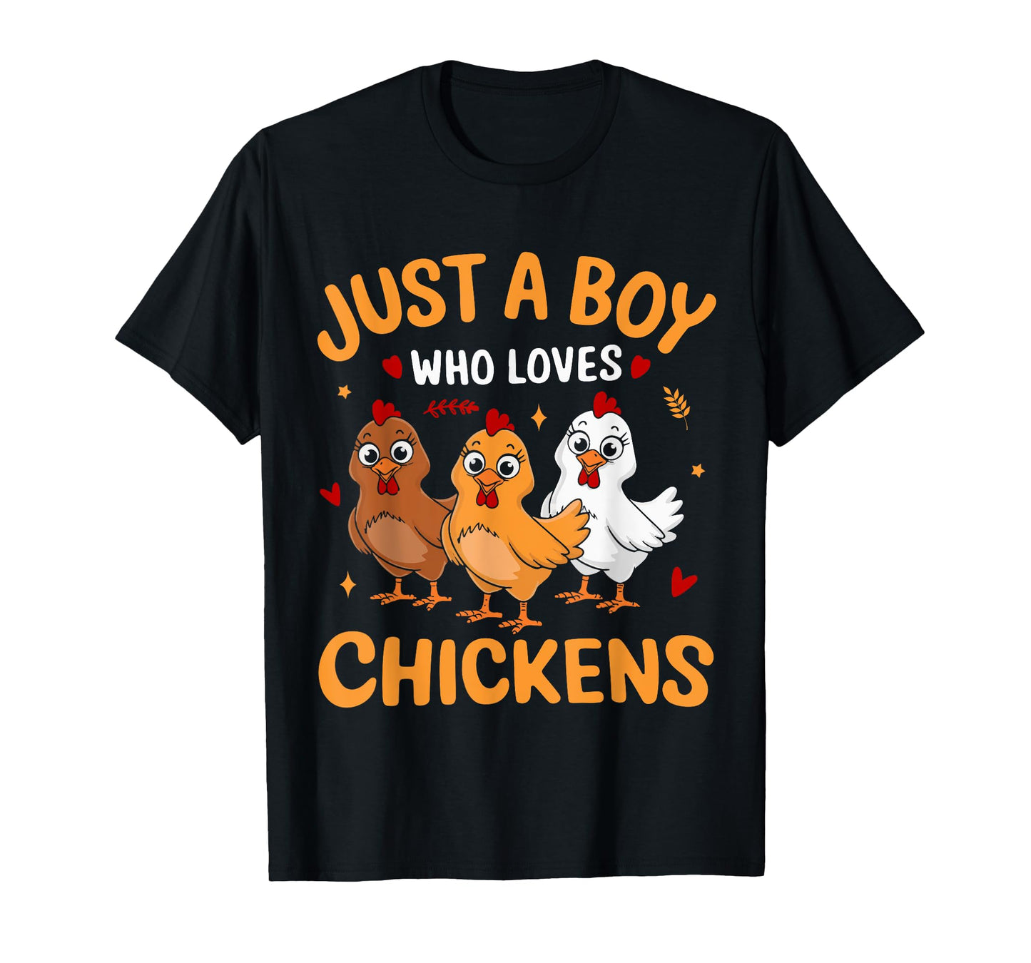 Just a Boy who loves Chickens Boys Chicken T-Shirt