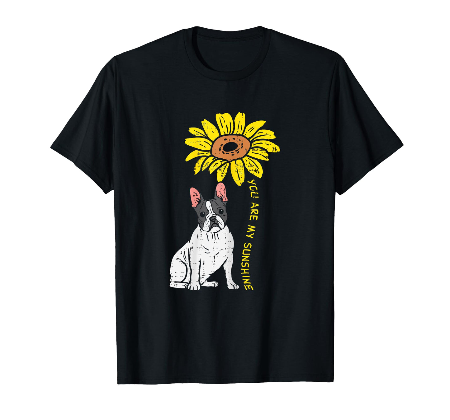 French Bulldog Sunflower Sunshine Frenchie Dog Women Gift T-Shirt