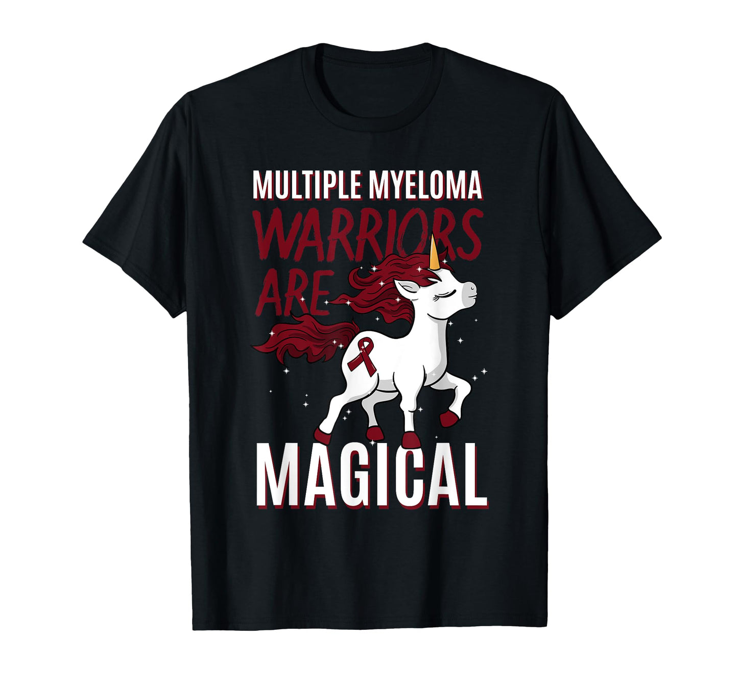 Multiple Myeloma Awareness Unicorn Lover Myelomatosis Gift T-Shirt