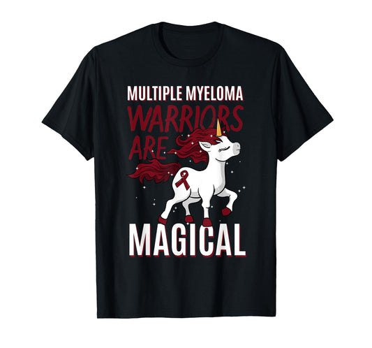 Multiple Myeloma Awareness Unicorn Lover Myelomatosis Gift T-Shirt