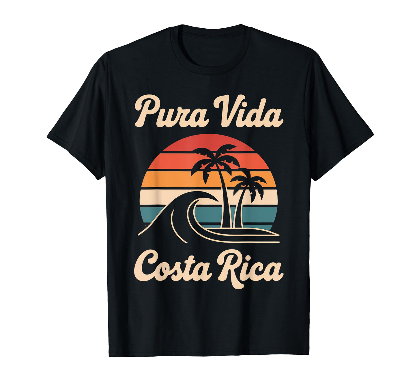 Vacation Tropical Retro Pura Vida Vintage Costa Rica T-Shirt