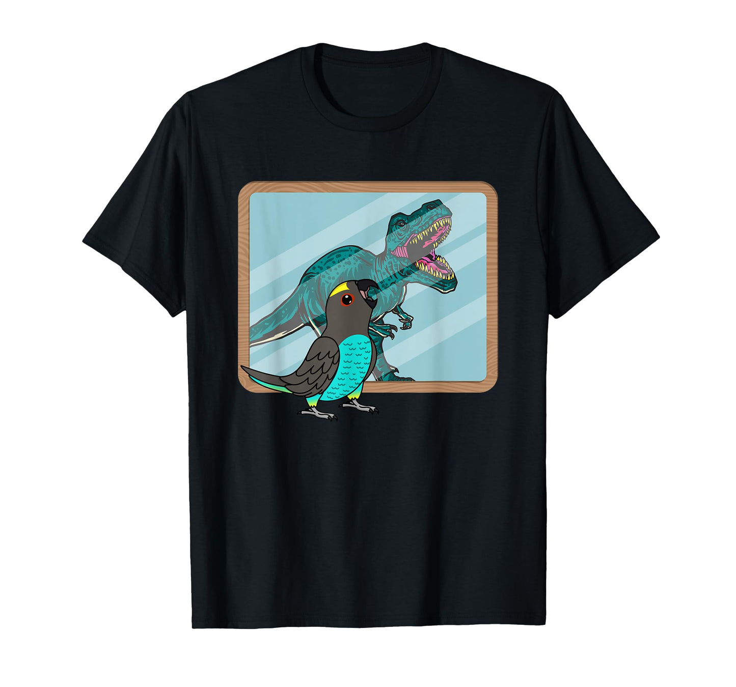 Parrot & T Rex Reflection I Meyers Parrot T-Shirt