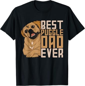 Best Puggle Dad Ever Cute Animal Dog Owner Puggle T-Shirt