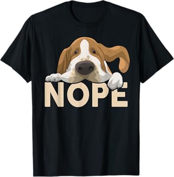 Basset-Hound Shirt Nope Not Today Funny Mom Dad Lover Gift T-Shirt