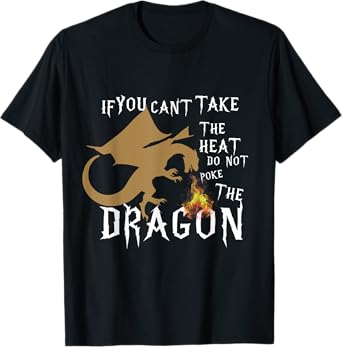 Flying Mythical Creature Cool Dragon Lovers Design T-Shirt