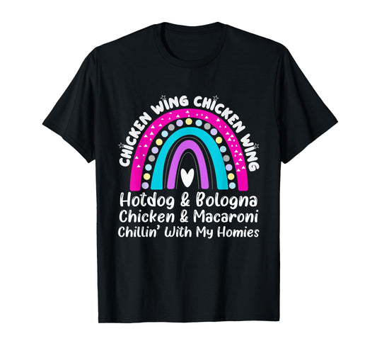 Viral Chicken Wing Chicken Wing Hot Dog Bologna Song lyric T-Shirt