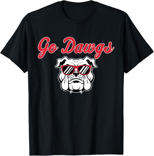 Vintage Go Dawgs Funny Bulldogs Retro Classic Style T-Shirt
