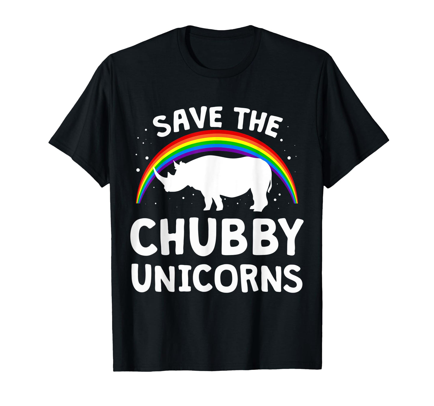 Funny Save The Chubby Unicorns Tee Shirt Rhino Lover Gift