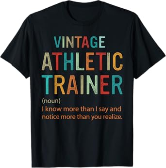 Funny Vintage Athletic Trainer Definition Retro T-Shirt
