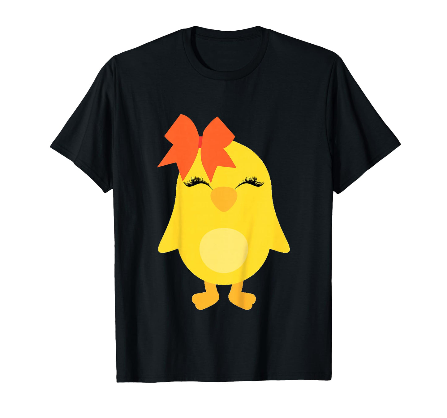 Chick with Bow for Girls Easter Toddler Baby Chicken T-Shirt