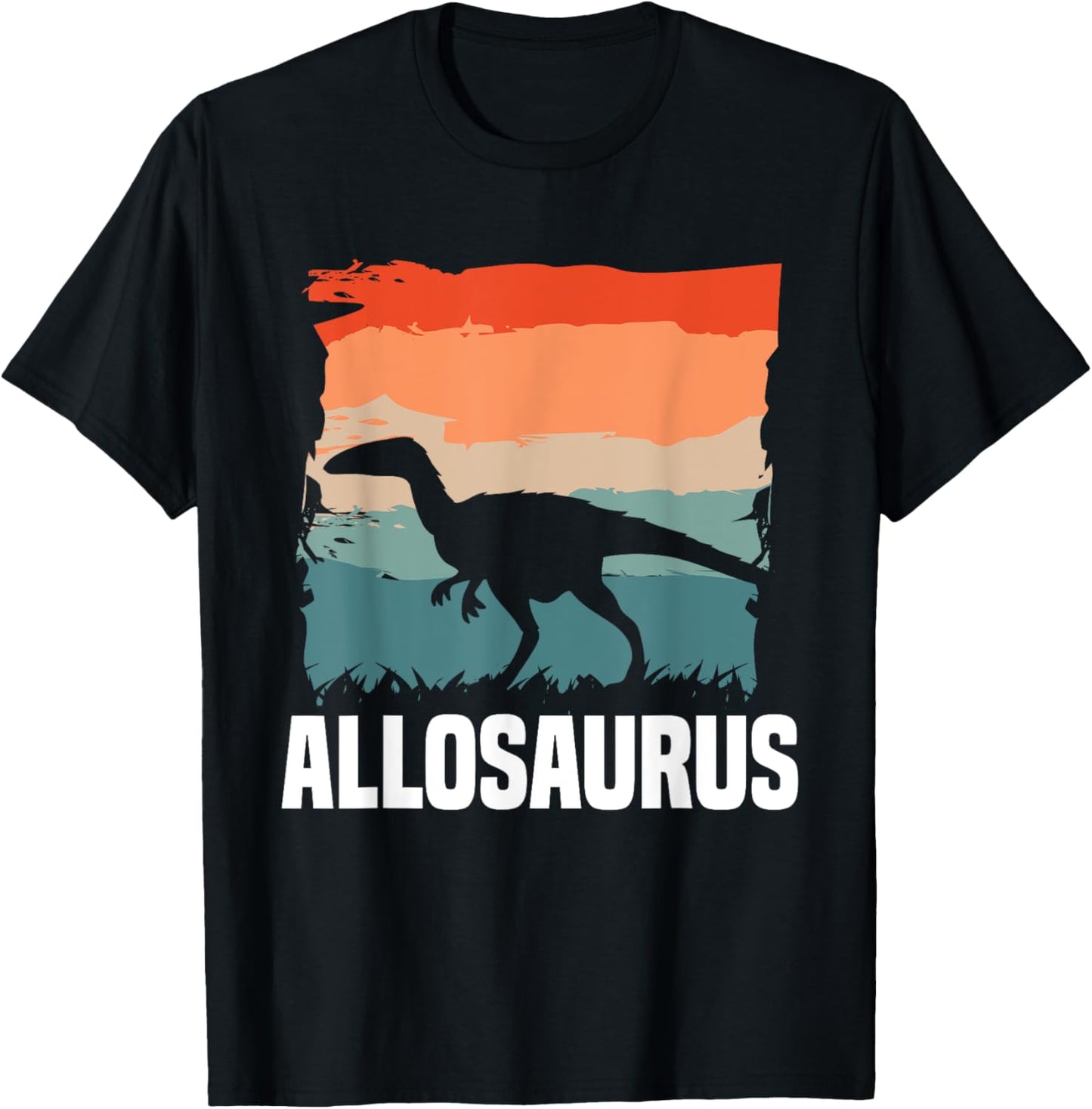 Retro Vintage Allosaurus Dinosaur Lover Dinosaurs T-Shirt