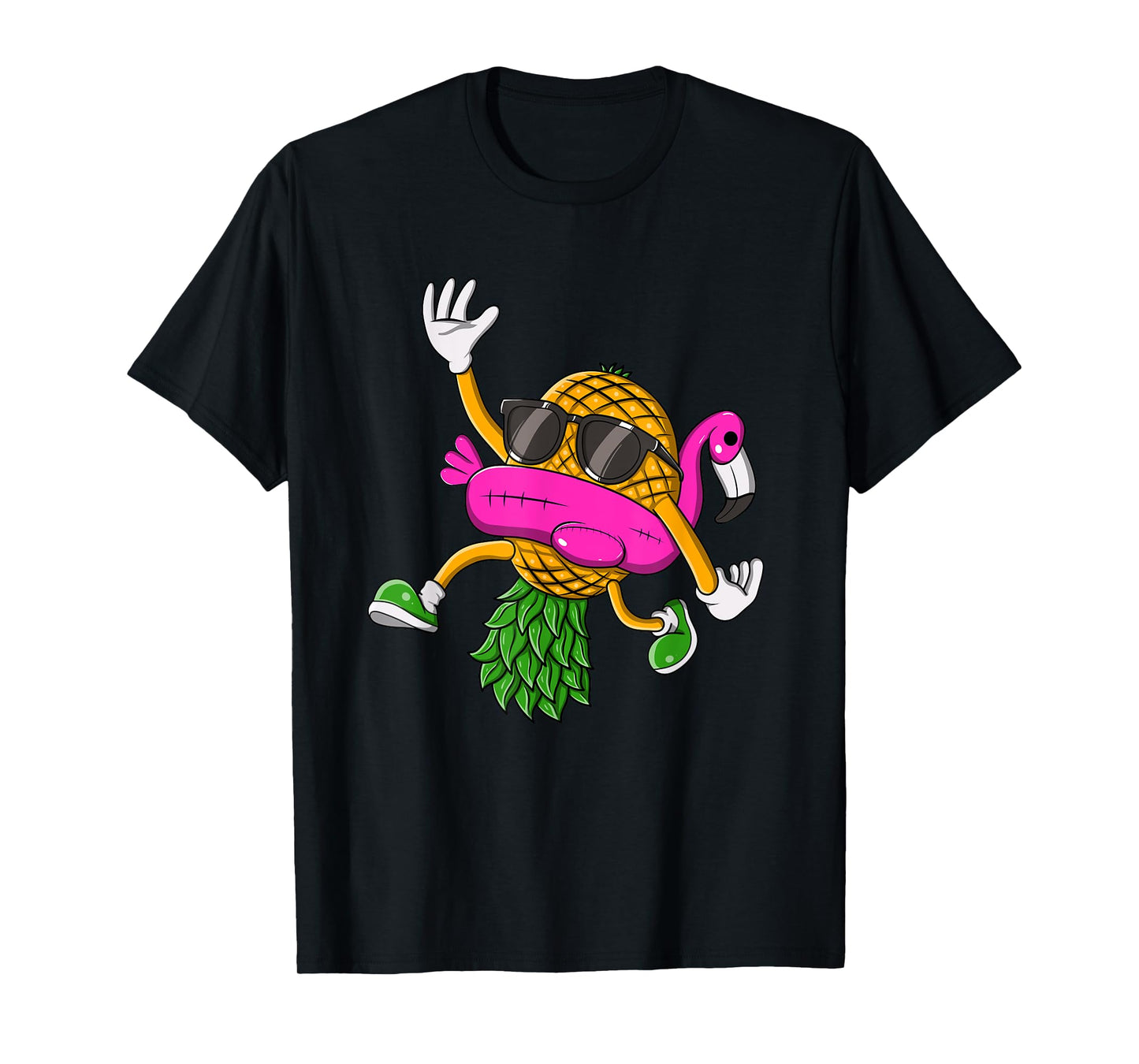 Upside Down Pineapple Swinger Flamingo for Men Women T-Shirt