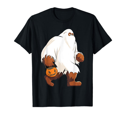 Funny Bigfoot Ghost Halloween Costume T-Shirt