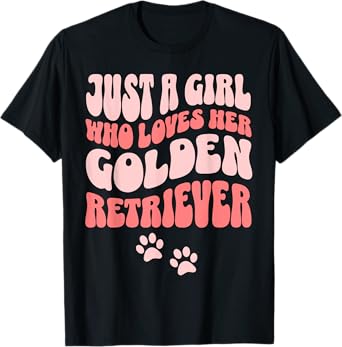 Funny Golden Retriever Dog Owner Men Women Kids T-Shirt