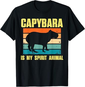 Capybara Is My Spirit Animal Capybara Men Women T-Shirt