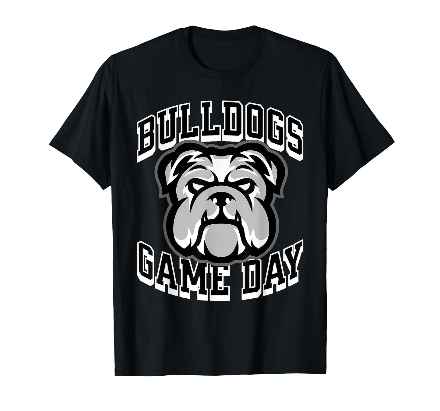 Bulldogs Game Day Sports Baseball Football Print Mom Dad T-Shirt
