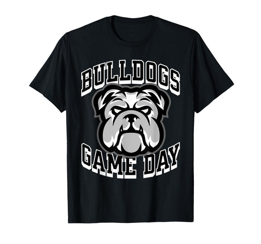 Bulldogs Game Day Sports Baseball Football Print Mom Dad T-Shirt