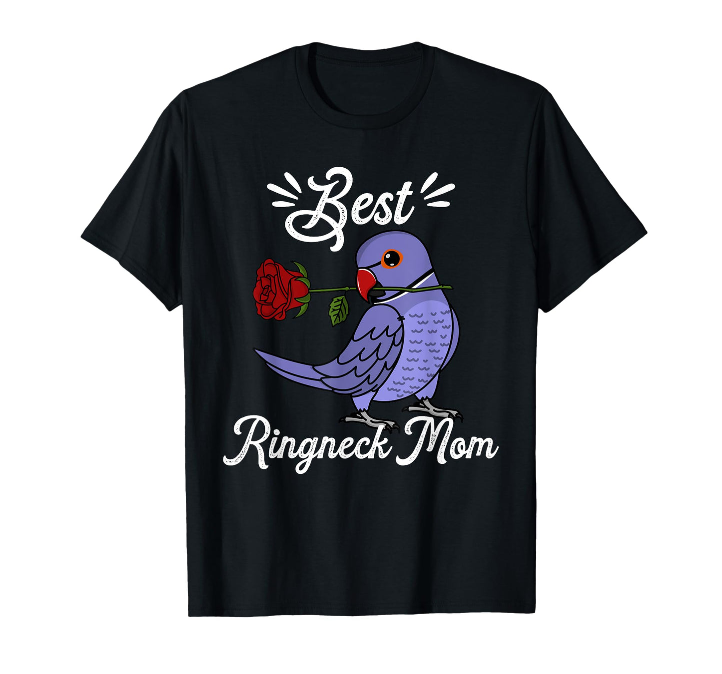 Best Parrot Mom I Violet Indian Ringneck T-Shirt