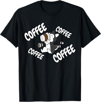 Coffee Husky Dog T-Shirt for Men Women