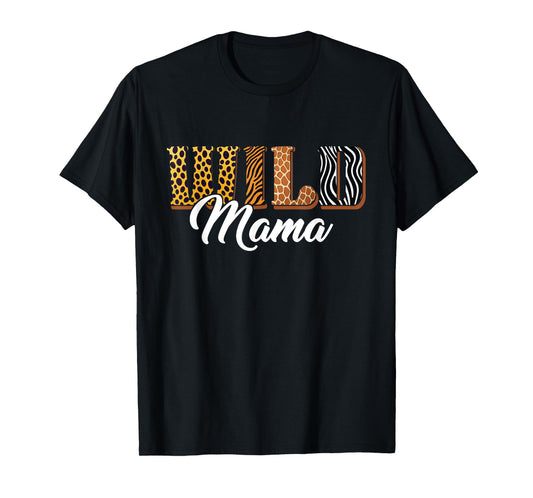 Wild Mama Zoo Safari Jungle Animal Birthday Matching Family T-Shirt