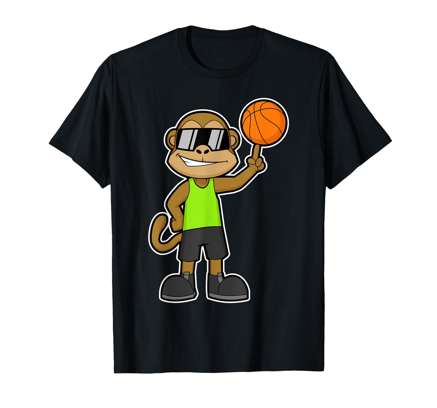 Monkey Basketball player Basketball Sports T-Shirt