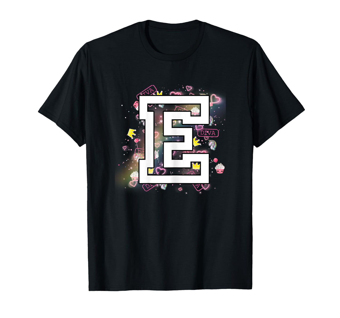 Kids Letter E Clothing For a Girl Who's Name Starts With E T-Shirt