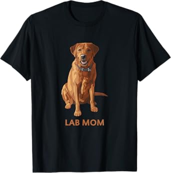 Lab Mom Fox Red Labrador Retriever Dog Lover Gift T-Shirt for Men Women